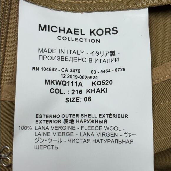 NWT Michael Kors Collection Wool Serge Pleated Skirt Size‎ 6 Career Academia - Picture 9 of 9